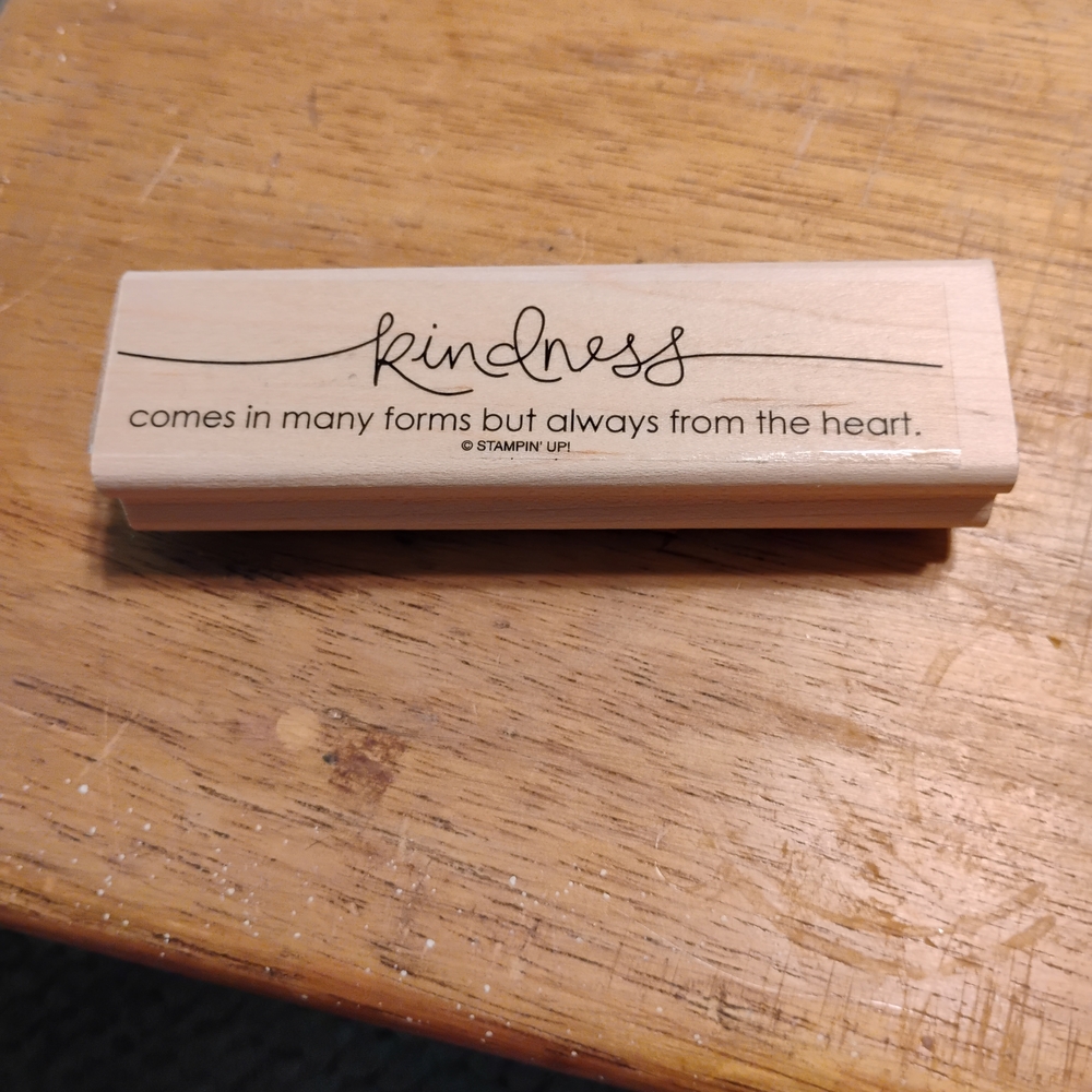 Stampin' Up! Kindness Wooden Stamp - Natural Tan
